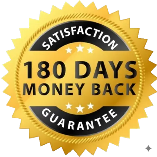 ReduBurn 180 Days Money Back Guarantee Badge